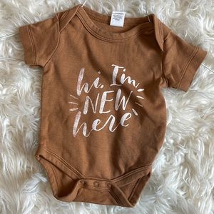 Caramel color- I’m new here bodysuit